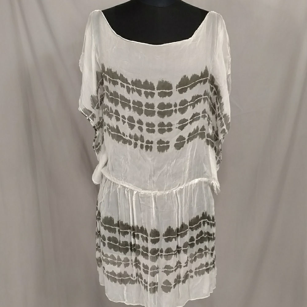 Boho Silk Cover Up Letarte Sheer Tie Dye Pool Beach Resortwear MrkS FitM SeeMea